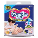 MamyPoko Extra Absorb Diaper Pants Small, 68 Count, Pack of 1