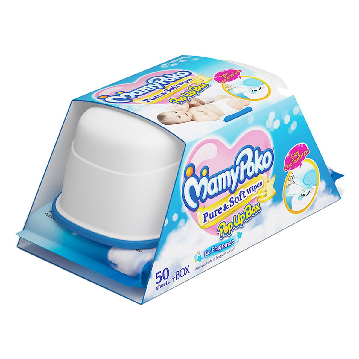 MamyPoko Pure & Soft Wipes, 50 Count, Pack of 1 MamyPoko Pure & Soft Wipes, 50 Count, Pack of 1