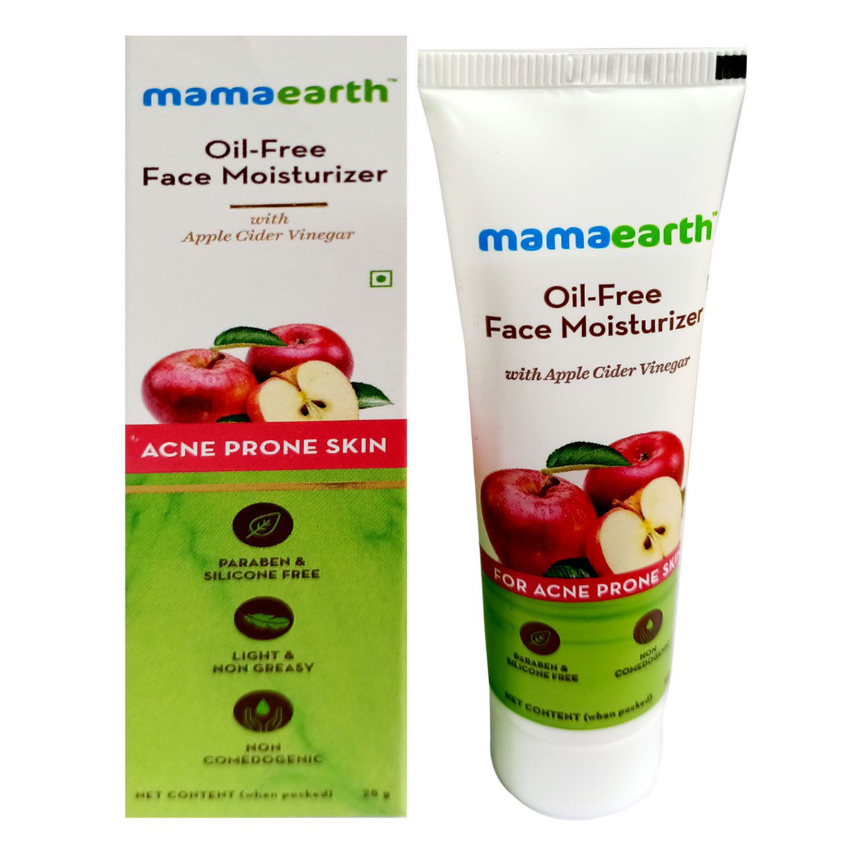 Mamaearth Oil-Free Face Moisturizer 25 gm | With Apple Cider Vinegar | Prevents Acne & Pimples | Hydrates Skin | Light & Non Greassy | For Acne Prone Skin, Pack of 1 Mamaearth Oil-Free Face Moisturizer 25 gm | With Apple Cider Vinegar | Prevents Acne & Pimples | Hydrates Skin | Light & Non Greassy | For Acne Prone Skin, Pack of 1