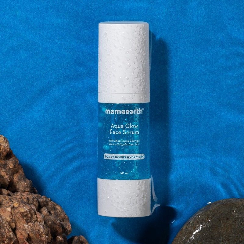 Mamaearth Aqua Glow Face Serum 30 ml | With Himalayan Thermal Water & Hyaluronic Acid | For 24Hrs Skin Hydration | Restores Skin's Radiance | For All Skin Type, Pack of 1 Mamaearth Aqua Glow Face Serum 30 ml | With Himalayan Thermal Water & Hyaluronic Acid | For 24Hrs Skin Hydration | Restores Skin's Radiance | For All Skin Type, Pack of 1