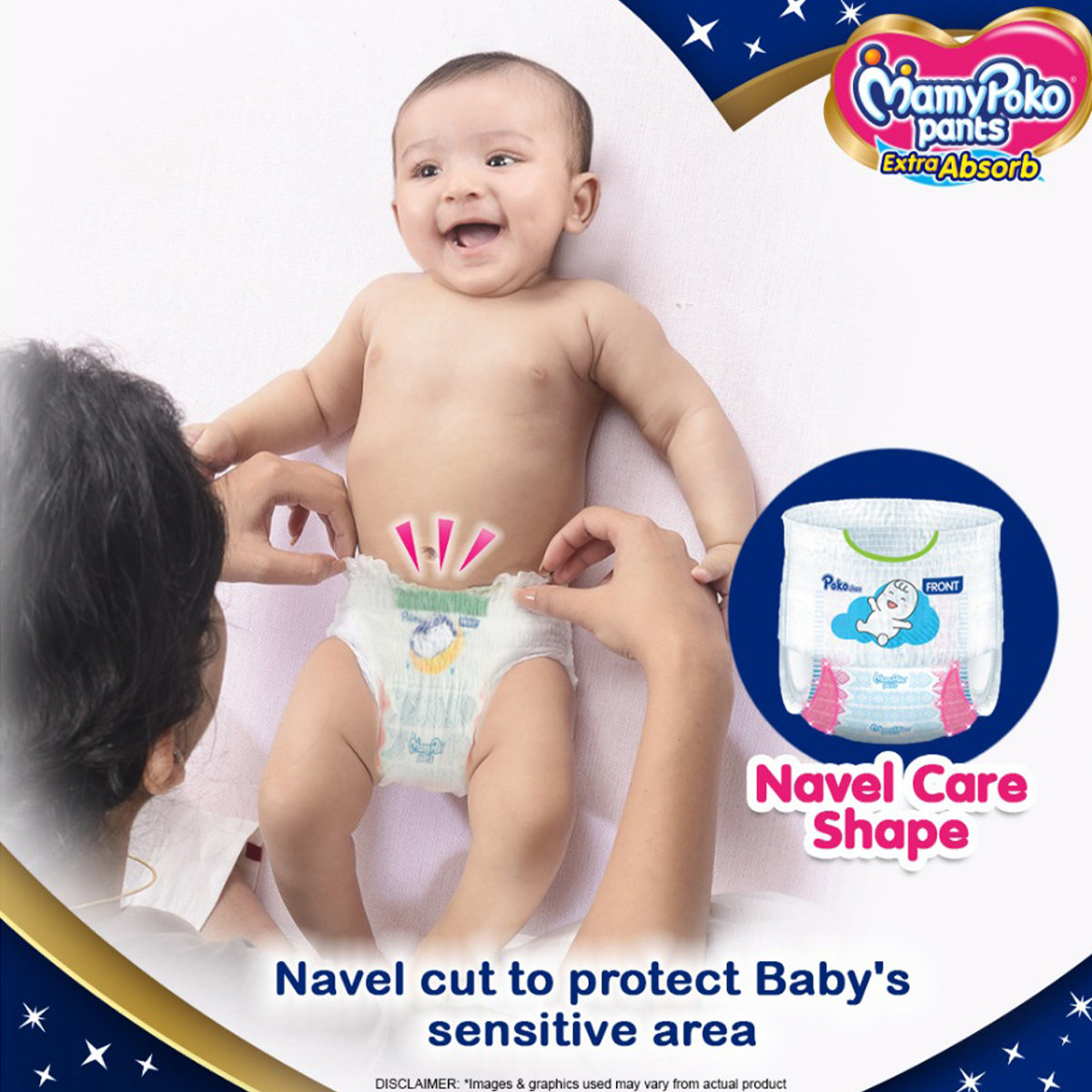 MamyPoko Extra Absorb Diaper Pants New Born, 32 Count, Pack of 1 MamyPoko Extra Absorb Diaper Pants New Born, 32 Count, Pack of 1