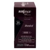 Manforce Chocolate Flavour Premium Condoms, 20 Count, Pack of 1