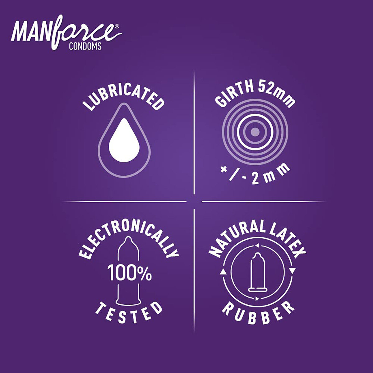 Manforce 3 in One Black Grapes Flavour Condoms, 10 Count, Pack of 1 Manforce 3 in One Black Grapes Flavour Condoms, 10 Count, Pack of 1