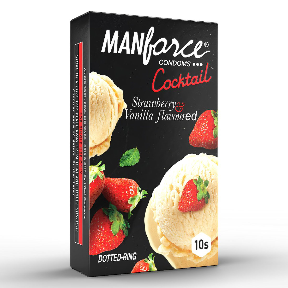 Manforce Cocktail Strawberry & Vanilla Flavour Condoms, 10 Count, Pack of 1 Manforce Cocktail Strawberry & Vanilla Flavour Condoms, 10 Count, Pack of 1