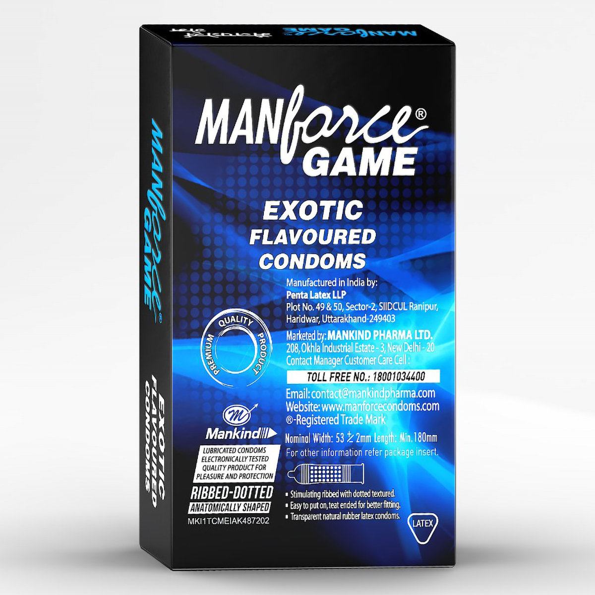 Manforce Game Exotic Flavour Condoms, 10 Count, Pack of 1 Manforce Game Exotic Flavour Condoms, 10 Count, Pack of 1