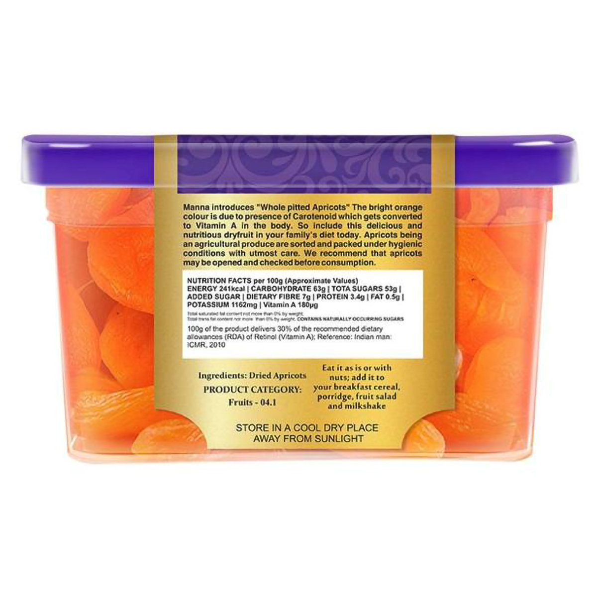 Manna Dried Malatya Apricots, 200 gm, Pack of 1 Manna Dried Malatya Apricots, 200 gm, Pack of 1