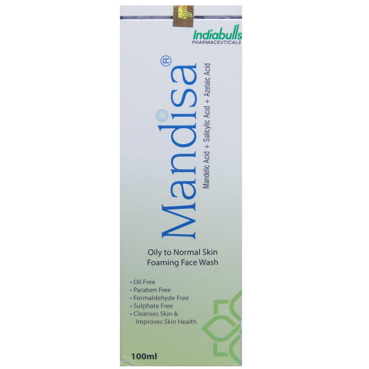 Mandisa Foaming Face Wash 100 ml | Mandelic Acid, Salicylic Acid & Azelaic Acid | Cleanses Skin | Manage Acne Eruptions | For Oily To Normal Skin, Pack of 1 Mandisa Foaming Face Wash 100 ml | Mandelic Acid, Salicylic Acid & Azelaic Acid | Cleanses Skin | Manage Acne Eruptions | For Oily To Normal Skin, Pack of 1