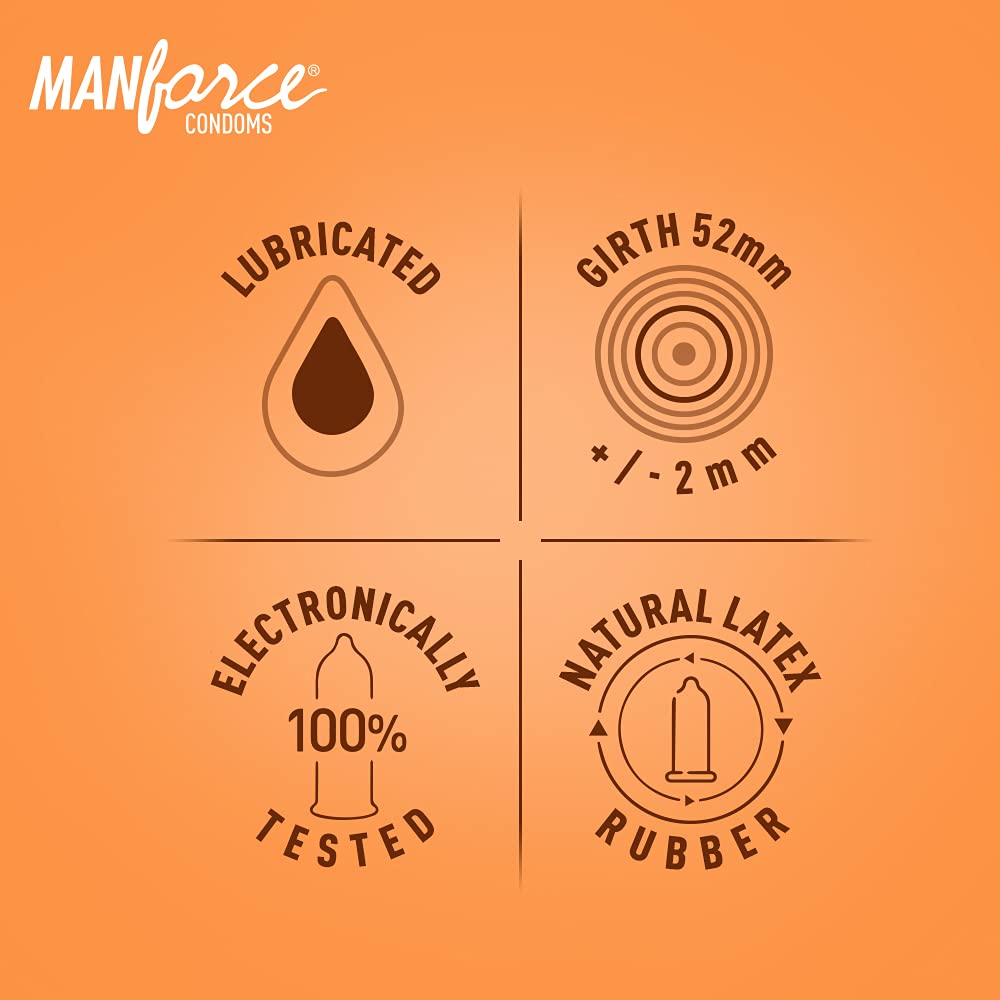 Manforce Overtime 3 In 1 Orange Flavoured Condoms, 3 Count, Pack of 1 Manforce Overtime 3 In 1 Orange Flavoured Condoms, 3 Count, Pack of 1