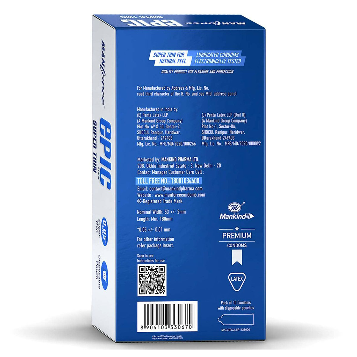 Manforce Epic Desire Super Thin Silk Chocolate Flavour Premium Condoms, 10 Count, Pack of 1 Manforce Epic Desire Super Thin Silk Chocolate Flavour Premium Condoms, 10 Count, Pack of 1