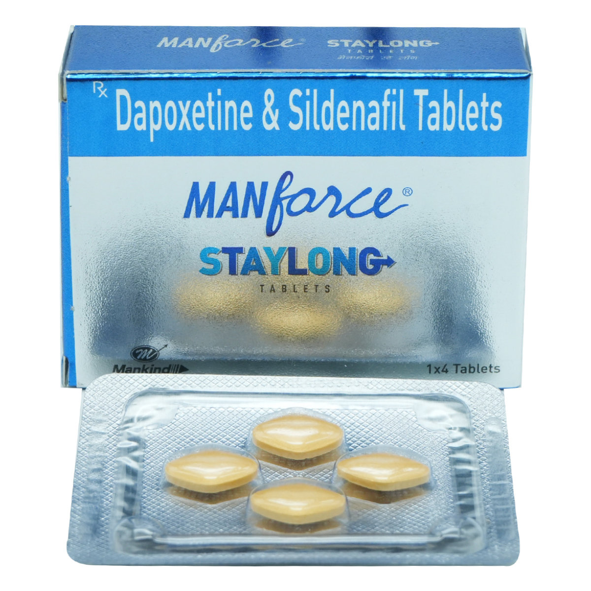 Manforce Staylong Tablet 4's, Pack of 4 TabletS Manforce Staylong Tablet 4's, Pack of 4 TabletS