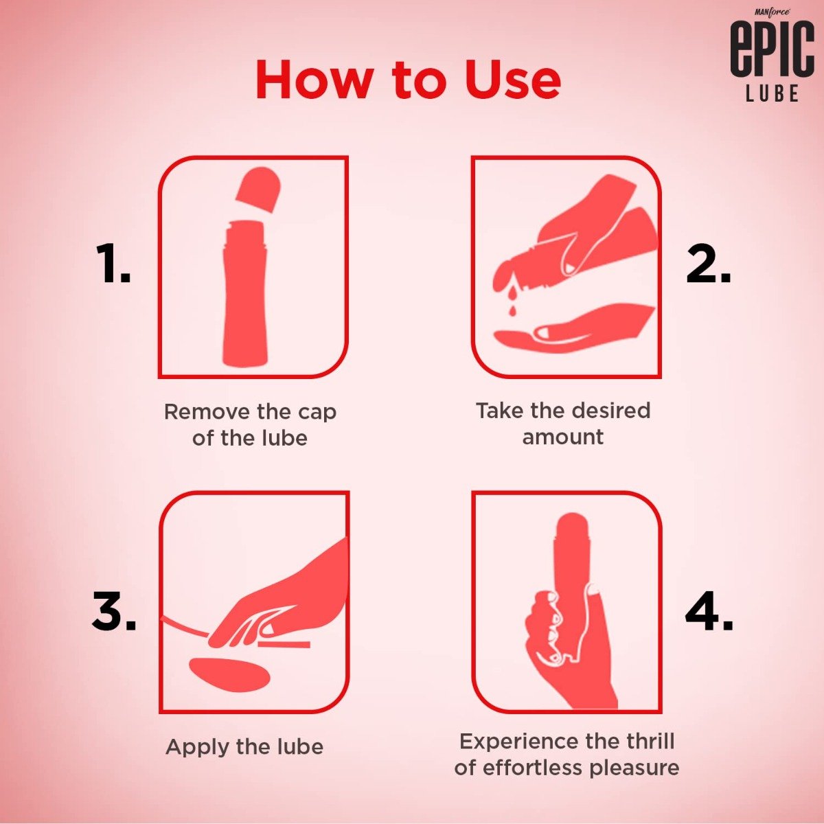 Manforce Epic Lube Strawberry Flavour Gel, 60 ml, Pack of 1 Manforce Epic Lube Strawberry Flavour Gel, 60 ml, Pack of 1