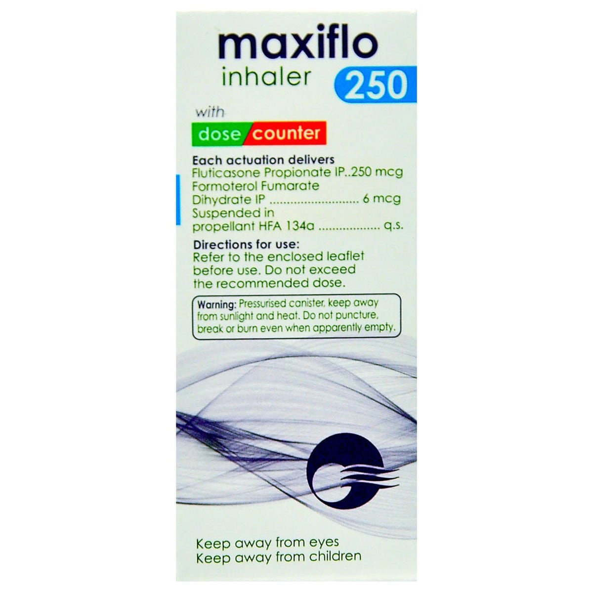 Maxiflo 250 Inhaler 120 mdi, Pack of 1 INHALER Maxiflo 250 Inhaler 120 mdi, Pack of 1 INHALER
