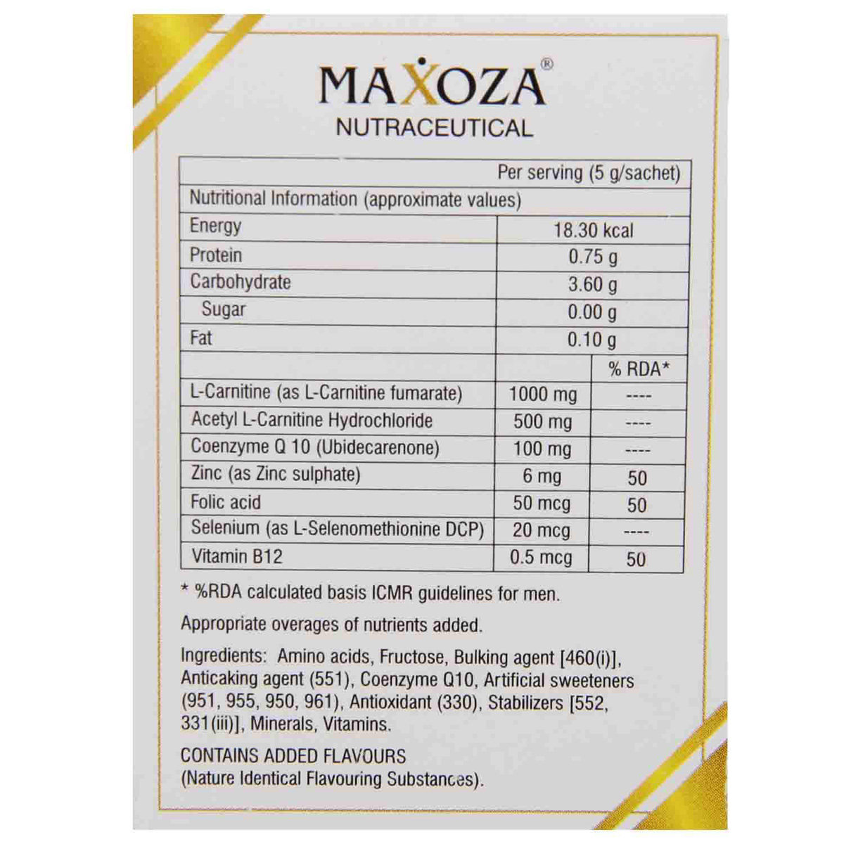 Maxoza Sachet 5 gm, Pack of 1 Maxoza Sachet 5 gm, Pack of 1