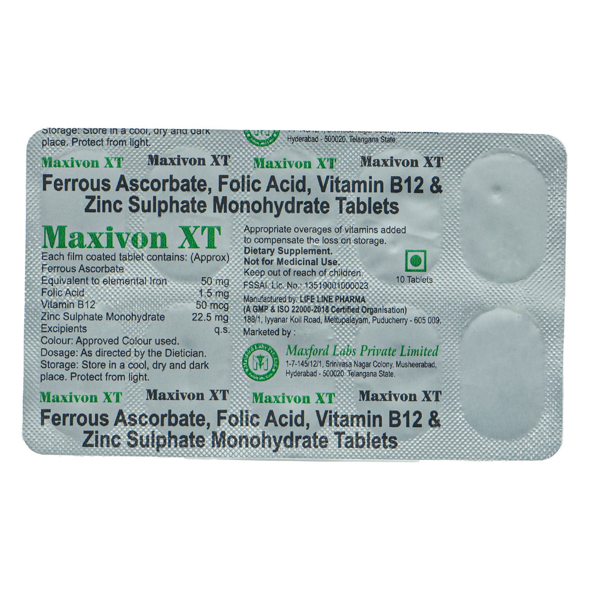 Buy Maxivon Xt Tablet Online