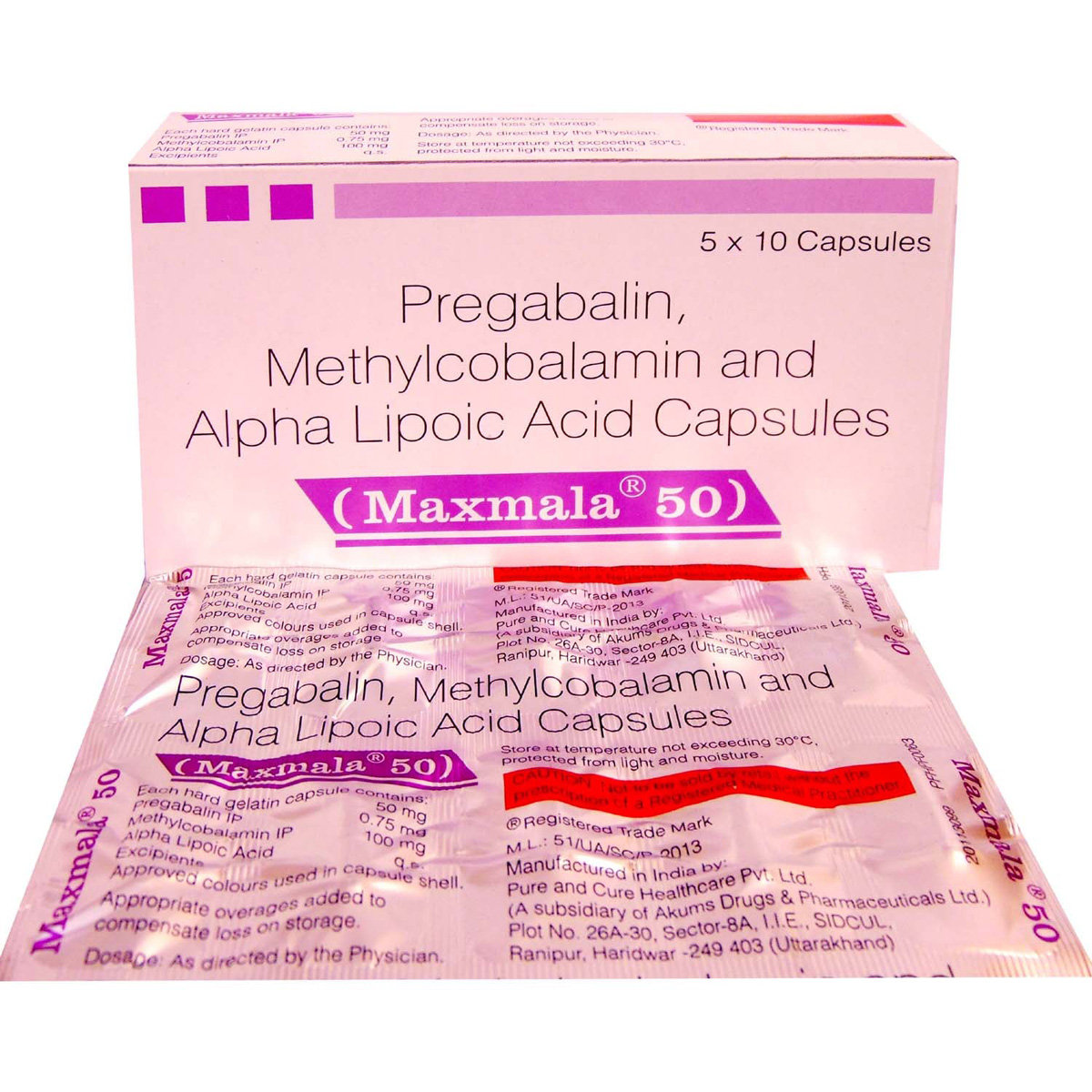 Buy Maxmala 50 Capsule 10's Online