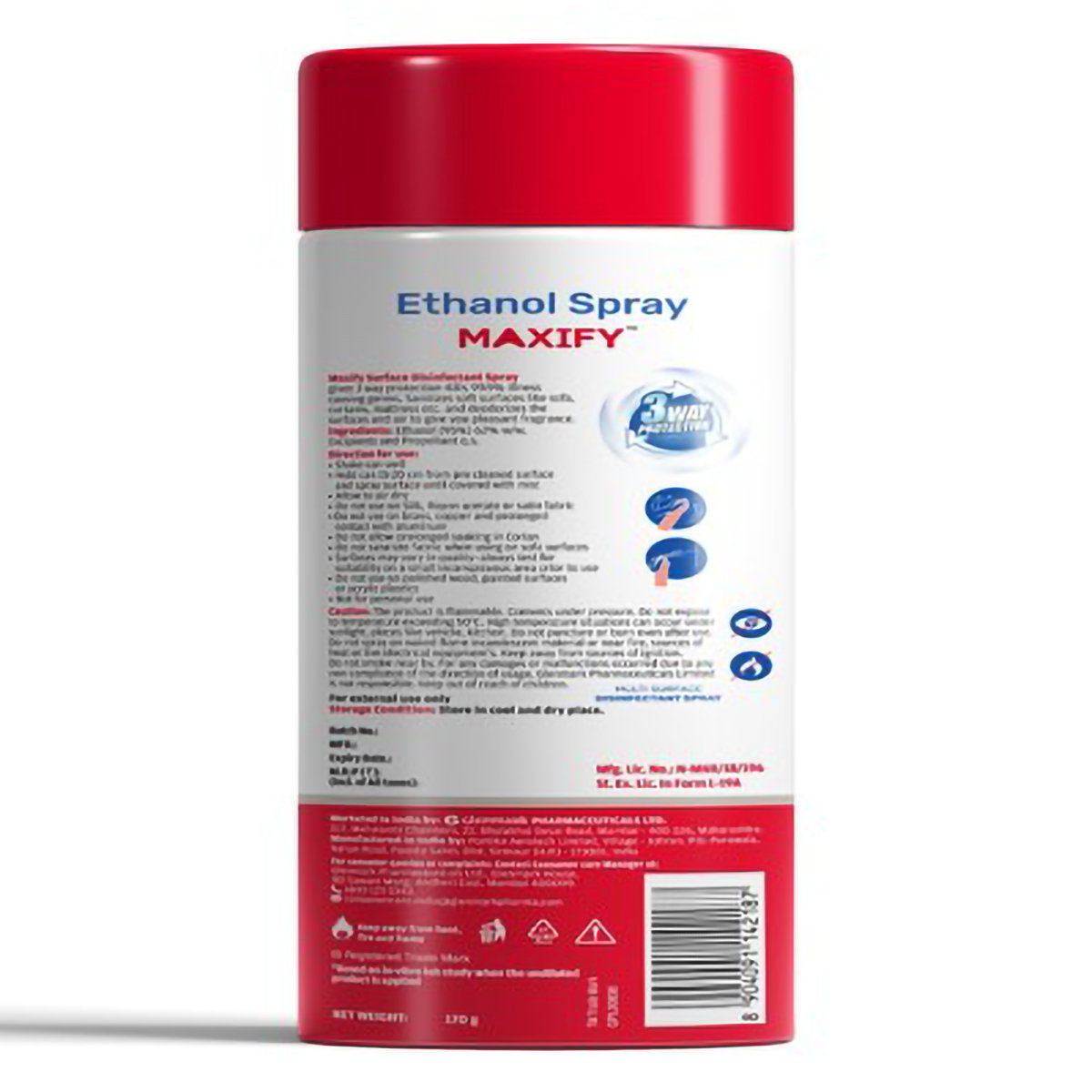 Maxify Multisurface Disinfectant Spray, 170 gm, Pack of 1 Maxify Multisurface Disinfectant Spray, 170 gm, Pack of 1