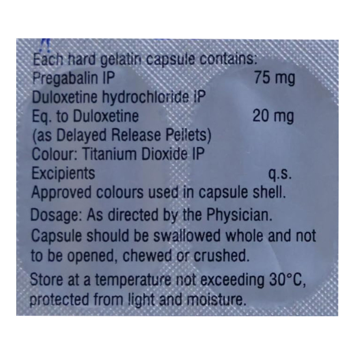 Maxdulin 75 mg/20 mg Capsule 10's, Pack of 10 Maxdulin 75 mg/20 mg Capsule 10's, Pack of 10