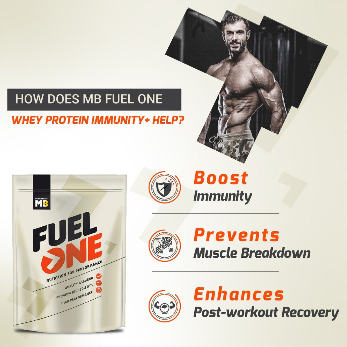 MuscleBlaze Fuel One Whey Protein Chocolate Flavour Powder, 1 kg, Pack of 1 MuscleBlaze Fuel One Whey Protein Chocolate Flavour Powder, 1 kg, Pack of 1