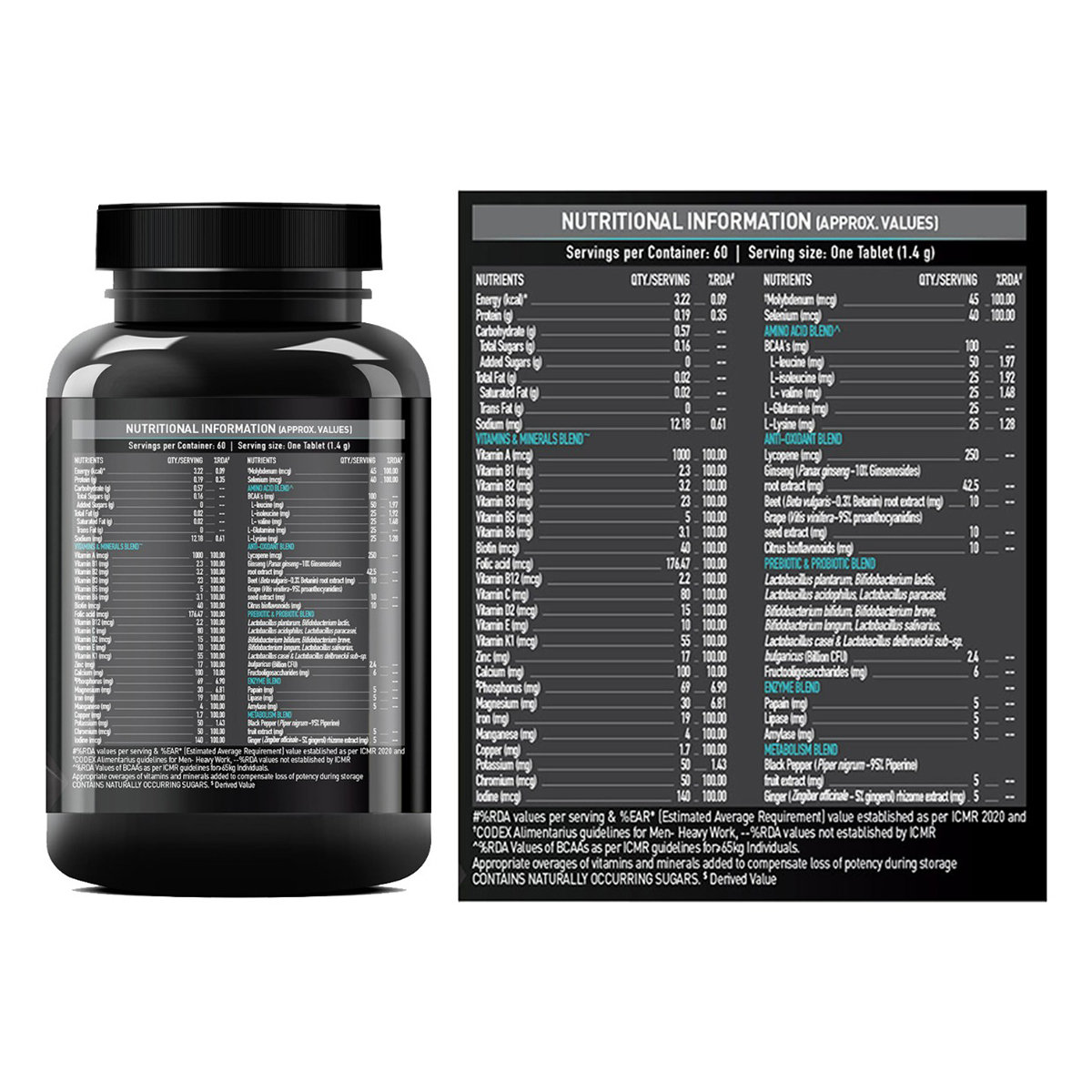 MuscleBlaze MB-VITE Daily Multivitamin, 60 tablets, Pack of 1 MuscleBlaze MB-VITE Daily Multivitamin, 60 tablets, Pack of 1