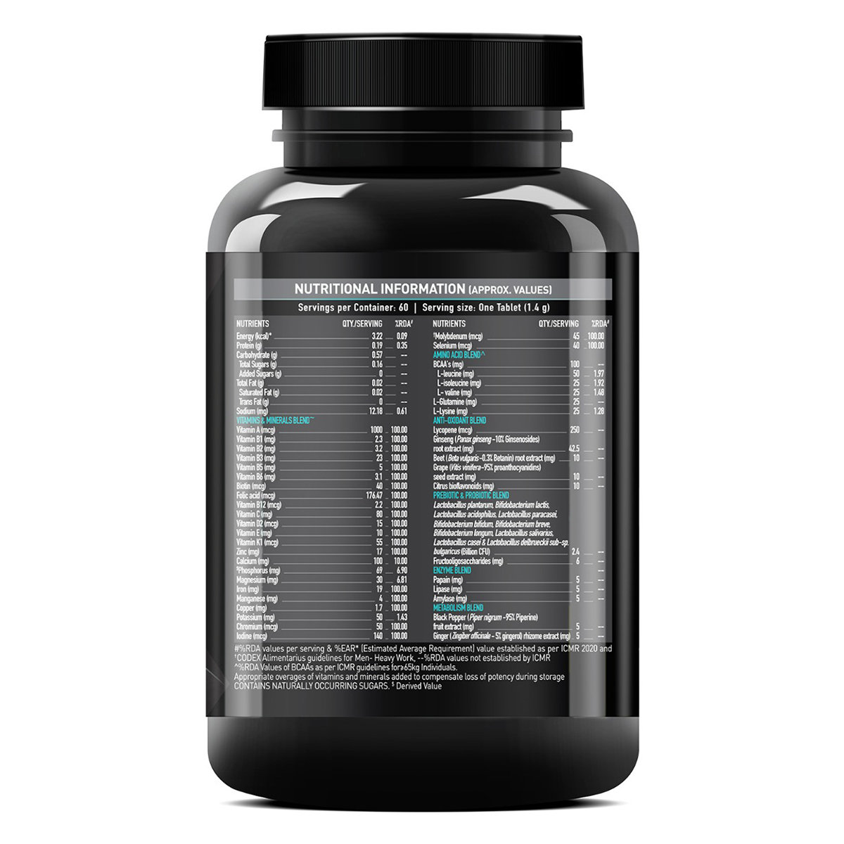 MuscleBlaze MB-VITE Daily Multivitamin, 60 tablets, Pack of 1 MuscleBlaze MB-VITE Daily Multivitamin, 60 tablets, Pack of 1