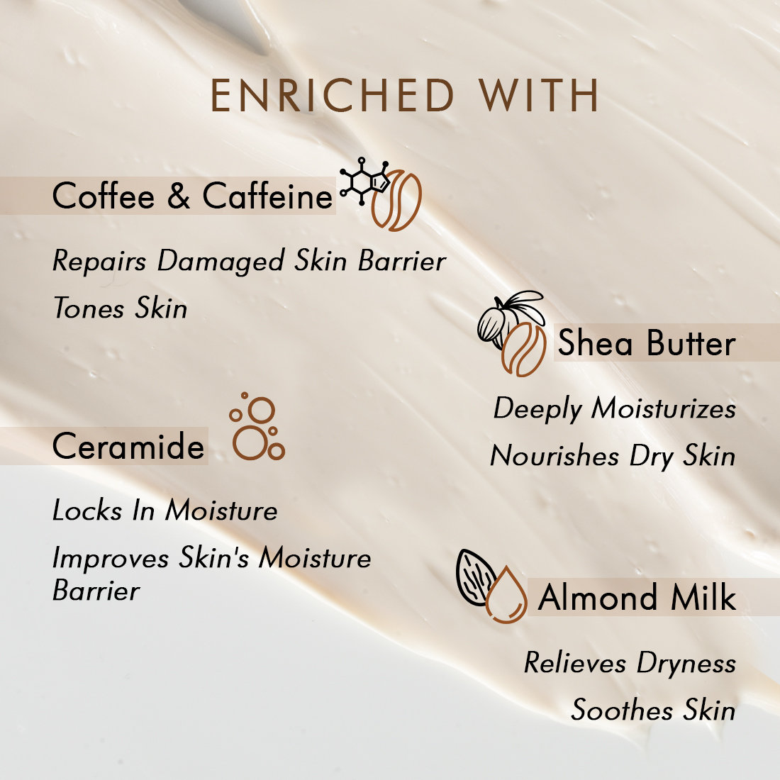 Mcaffeine Naked & Raw Latte Coffee Moisturizer 50 ml | Coffee with Shea Butter, Ceramide & Almond Milk | Deeply Moisturises Skin Upto 48 Hrs | Hydrates & Nourishes Dry Skin | Non Sticky Formula | For All Skin Type, Pack of 1 Mcaffeine Naked & Raw Latte Coffee Moisturizer 50 ml | Coffee with Shea Butter, Ceramide & Almond Milk | Deeply Moisturises Skin Upto 48 Hrs | Hydrates & Nourishes Dry Skin | Non Sticky Formula | For All Skin Type, Pack of 1