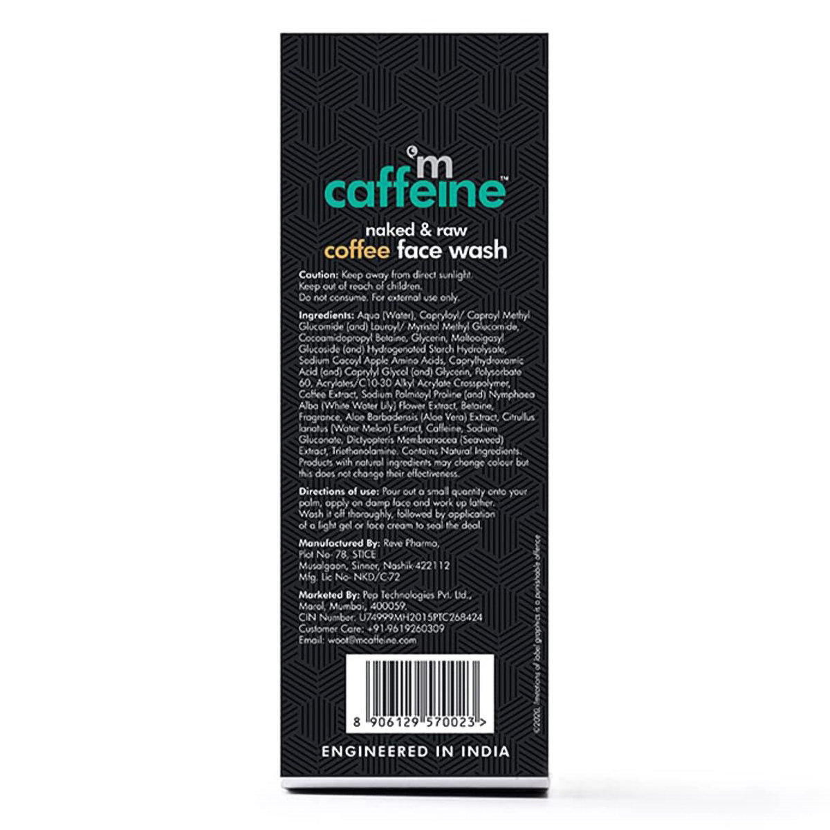 Mcaffeine Naked & Raw Coffee Face Wash 75 ml | Coffee With White Water Lilly | Removes Oil, Tan & Dirt | Deeply Cleanses Skin | Hydrates Skin | Suitable For Both Men & Women |For Normal To Oily Skin, Pack of 1 Mcaffeine Naked & Raw Coffee Face Wash 75 ml | Coffee With White Water Lilly | Removes Oil, Tan & Dirt | Deeply Cleanses Skin | Hydrates Skin | Suitable For Both Men & Women |For Normal To Oily Skin, Pack of 1