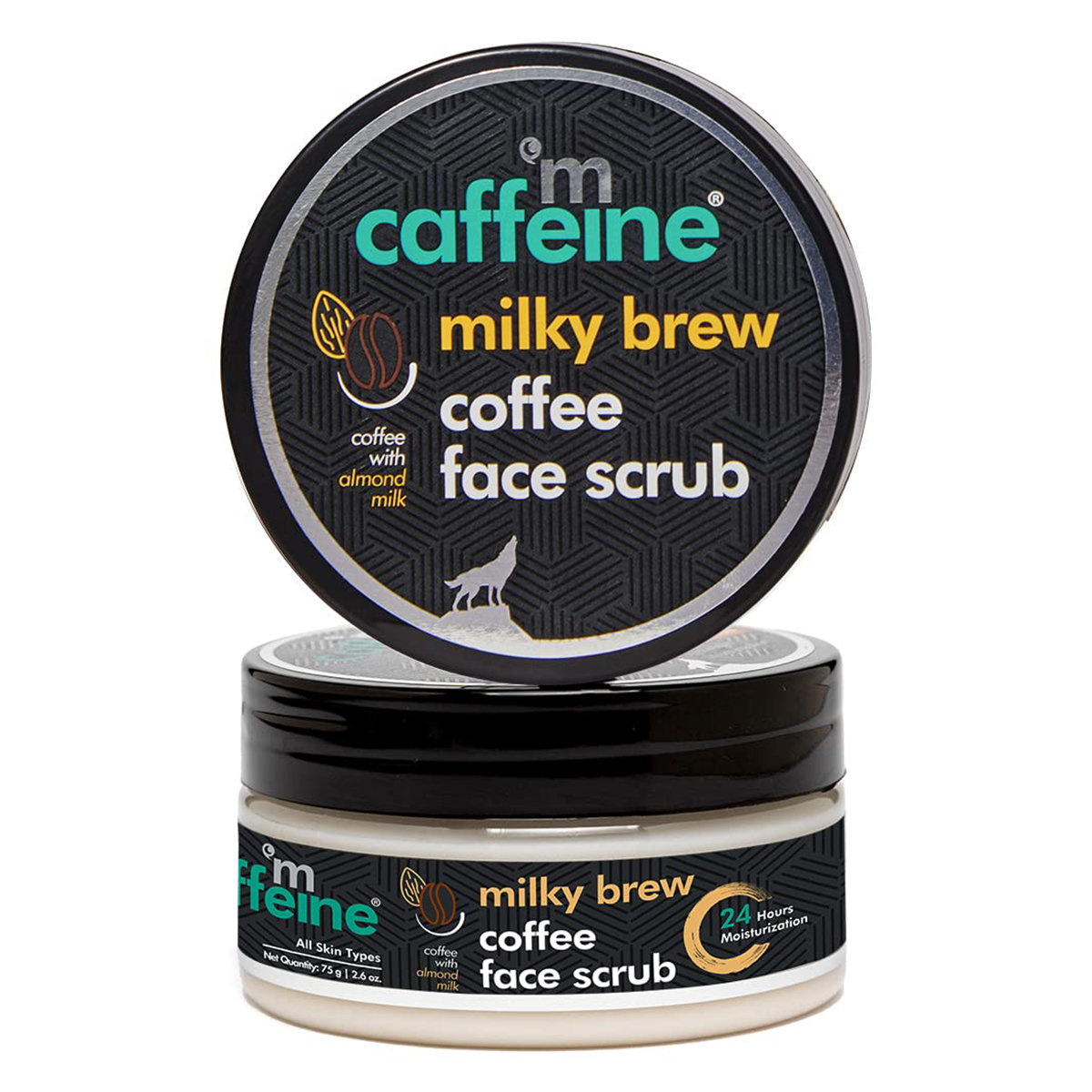 Mcaffeine Milky Brew Coffee Face Scrub 75 gm | Coffe With Almond Oil | 24hrs Of Moisturization | Gently Exfoliates | Heals Dry Skin | For Men & Women | For All Skin Type, Pack of 1 Mcaffeine Milky Brew Coffee Face Scrub 75 gm | Coffe With Almond Oil | 24hrs Of Moisturization | Gently Exfoliates | Heals Dry Skin | For Men & Women | For All Skin Type, Pack of 1