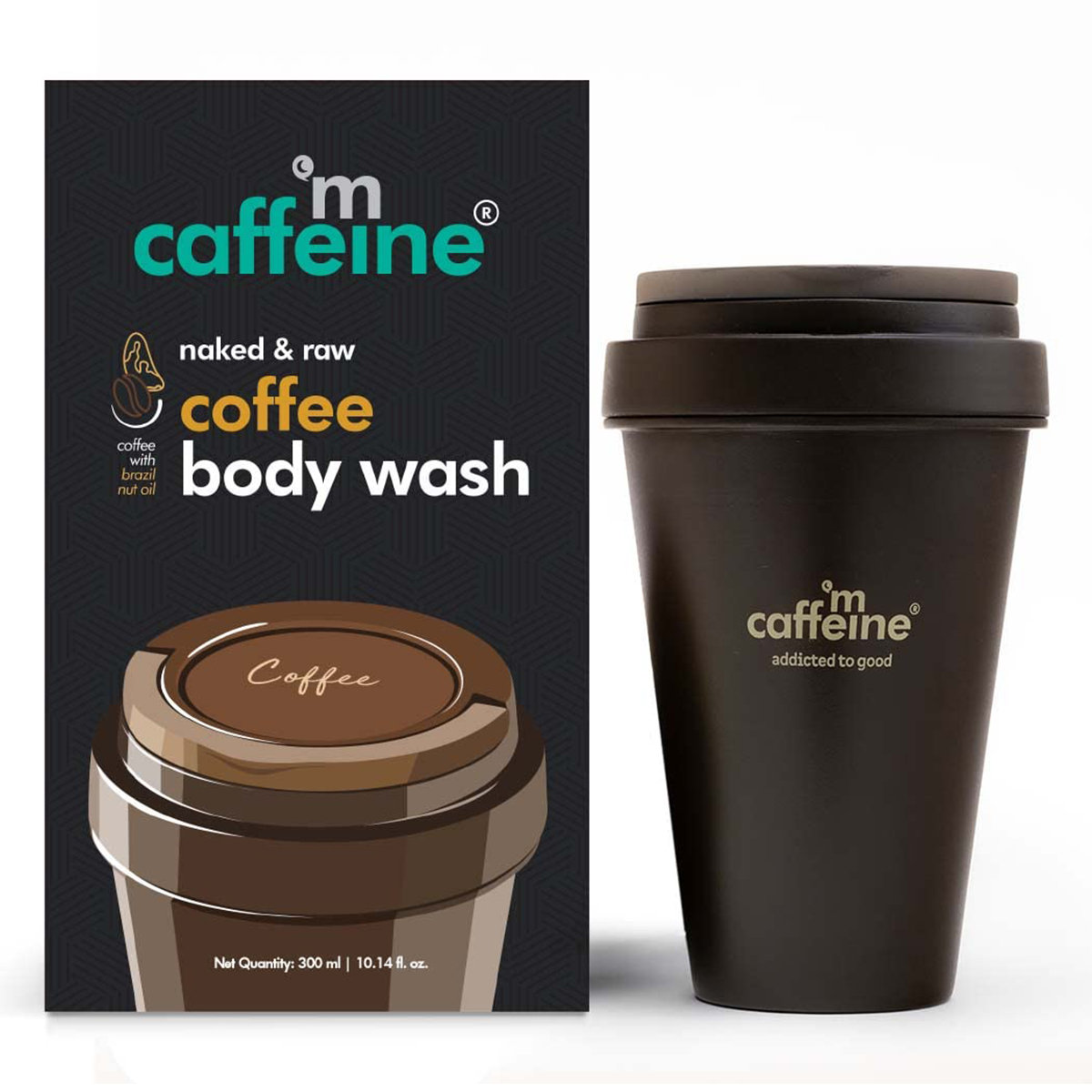 Mcaffeine Coffee Body Wash 300 ml | Coffee, Brazil Nut Oil & Vitamin E | Deeply Cleanses Skin | Hydrates & Plumps Skin | With Freash Coffee Beans Aroma | For Men & Women | For All Skin Type, Pack of 1 Mcaffeine Coffee Body Wash 300 ml | Coffee, Brazil Nut Oil & Vitamin E | Deeply Cleanses Skin | Hydrates & Plumps Skin | With Freash Coffee Beans Aroma | For Men & Women | For All Skin Type, Pack of 1