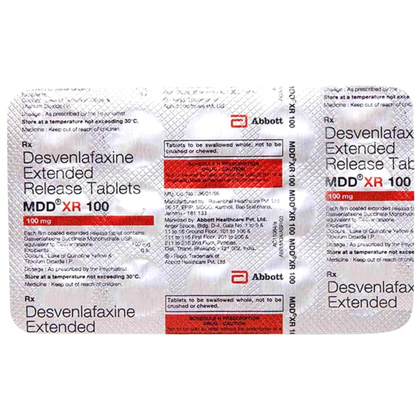 MDD XR 100 Tablet 15's, Pack of 15 TABLETS