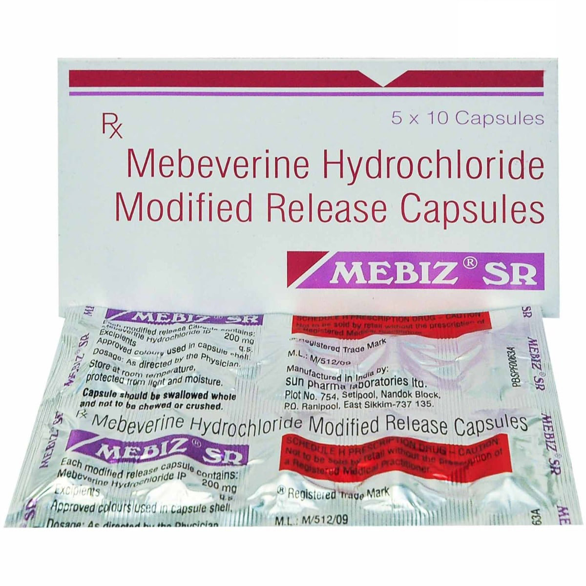Mebiz SR Capsule 10's, Pack of 10 CAPSULES Mebiz SR Capsule 10's, Pack of 10 CAPSULES