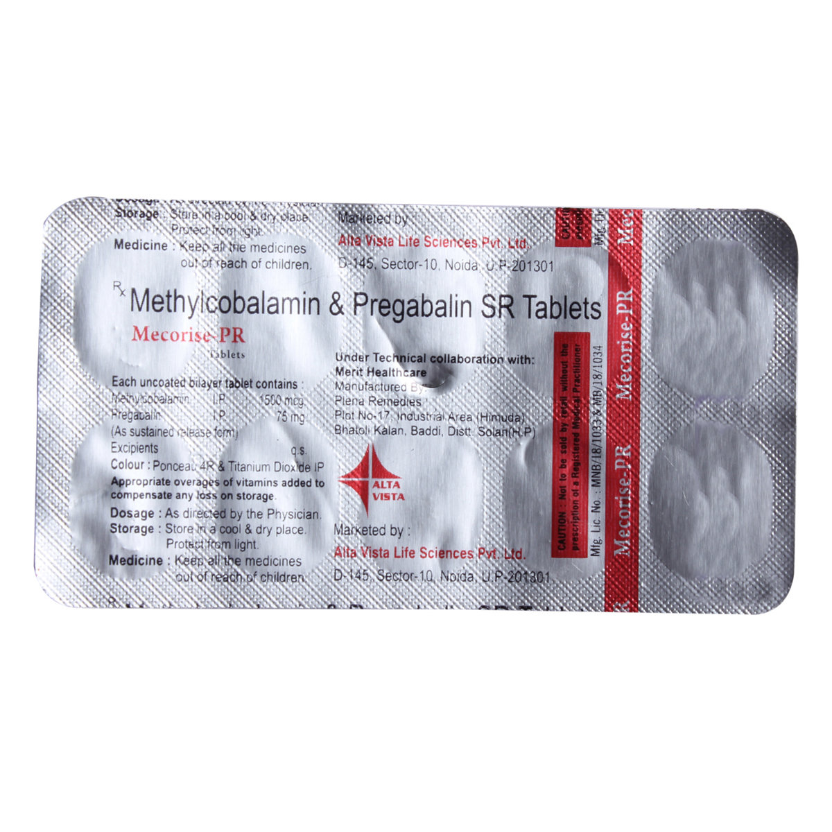 Mecorise-PR Tablet 10's, Pack of 10 TABLETS Mecorise-PR Tablet 10's, Pack of 10 TABLETS