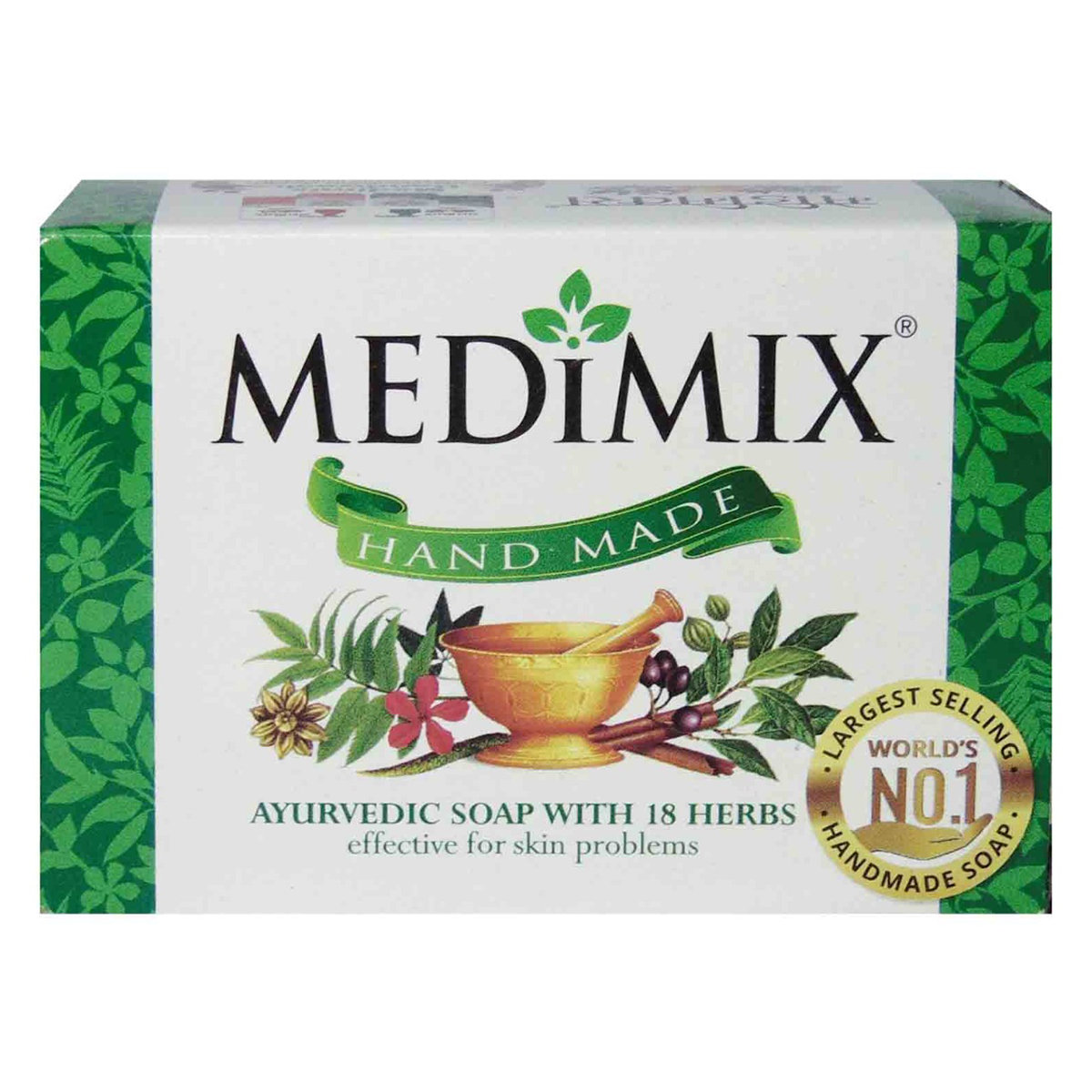 Medimix Ayurvedic Soap 125 gm | With 18 Herbs | Hand Made | Ayurvedic, Pack of 1 Medimix Ayurvedic Soap 125 gm | With 18 Herbs | Hand Made | Ayurvedic, Pack of 1