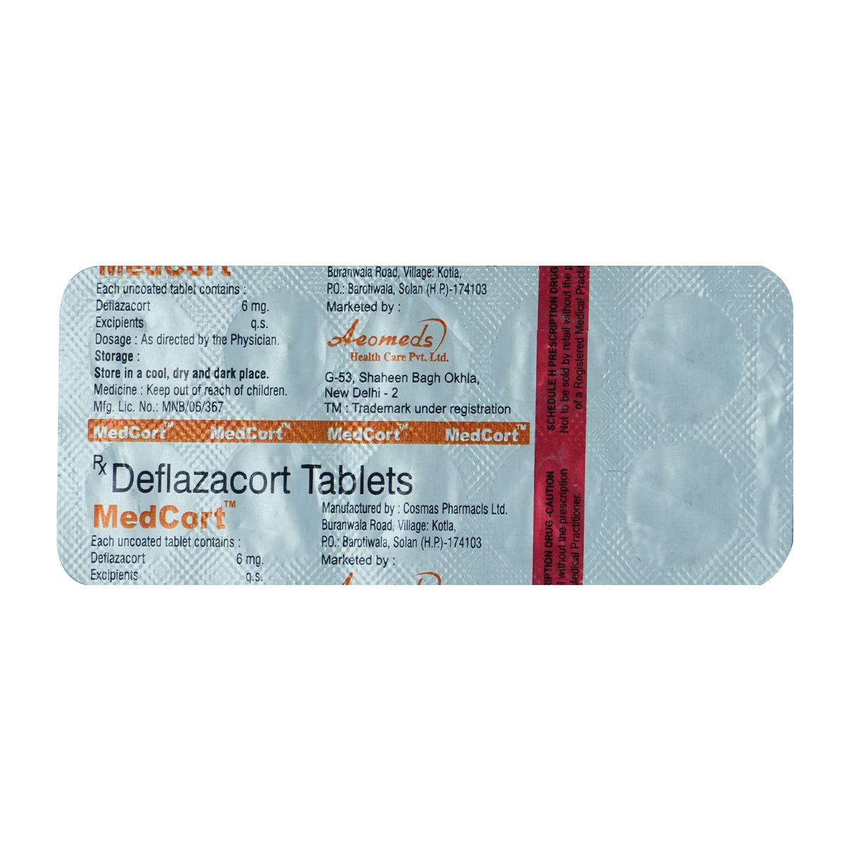 Buy Medcort Tablet 10's Online