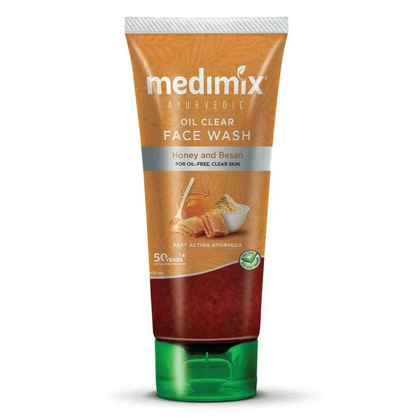 Medimex Oil Clear Face Wash 100 ml | Honey &amp; Besan | Cleasnes &amp; Reduces Excess Oil | For Oil Free, Clear Skin, Pack of 1