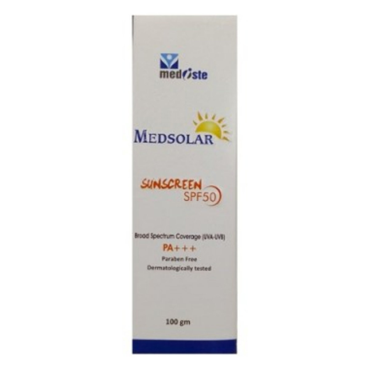Medsolar Spf50 Pa+++ Sunscreen Lotion 100 gm, Pack of 1 Medsolar Spf50 Pa+++ Sunscreen Lotion 100 gm, Pack of 1