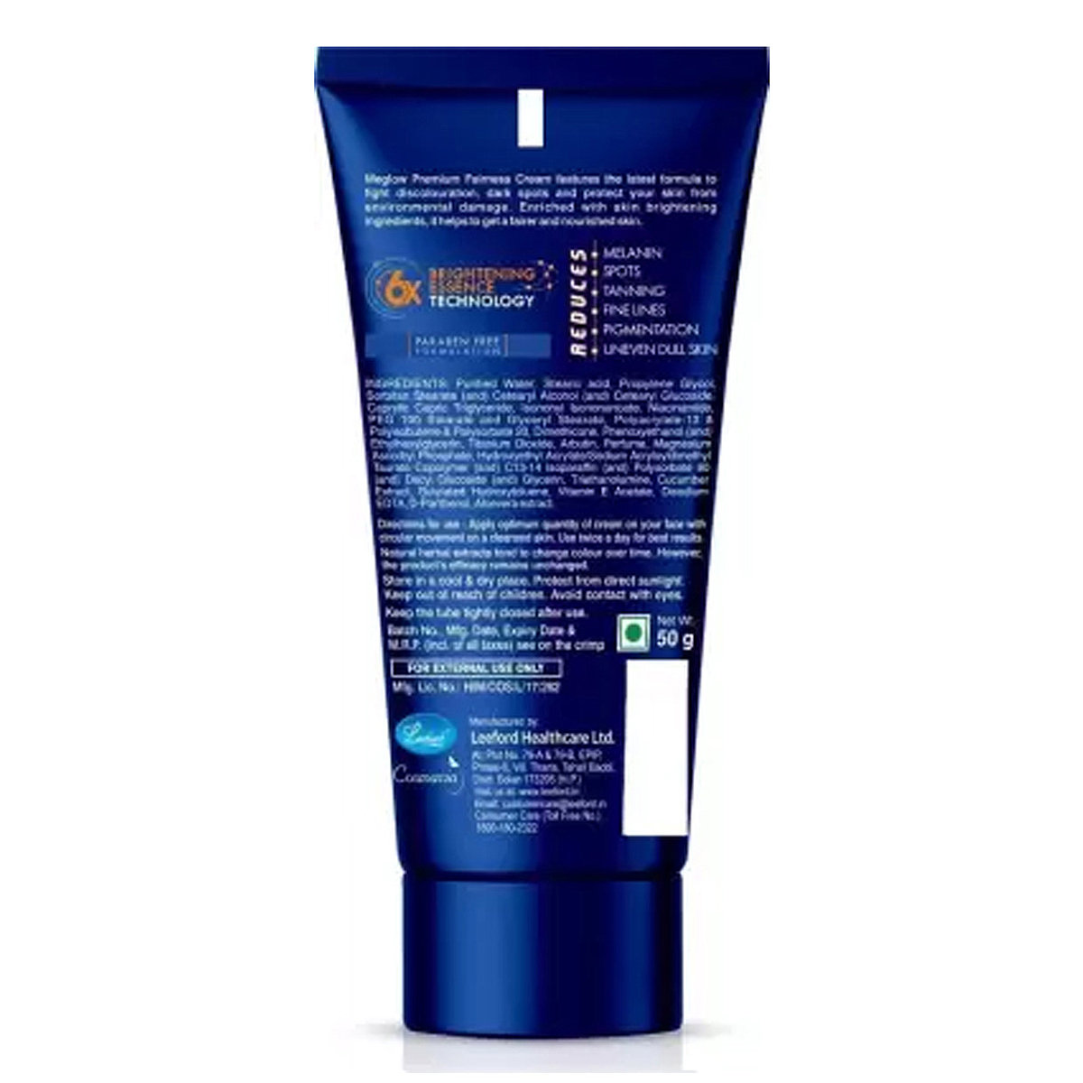 Meglow Premium Fairness Cream 50 gm | Reduces Dullness, Dark Spots,Tan, Pigmentation, Finelines, Uneven Skin Tone | For Men, Pack of 1 Meglow Premium Fairness Cream 50 gm | Reduces Dullness, Dark Spots,Tan, Pigmentation, Finelines, Uneven Skin Tone | For Men, Pack of 1