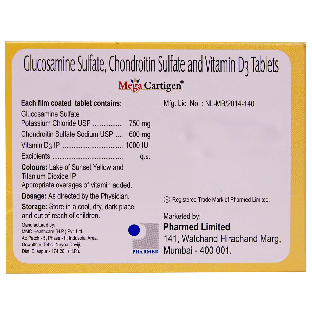 Mega Cartigen Tablet 10's, Pack of 10 Mega Cartigen Tablet 10's, Pack of 10