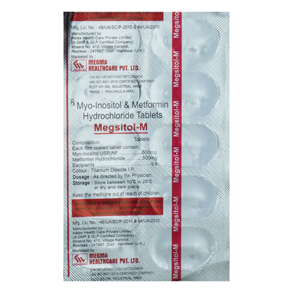 Megsitol-M Tablet 10's, Pack of 10 TabletS Megsitol-M Tablet 10's, Pack of 10 TabletS