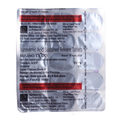 Melano-TX OD Tablet 15's, Pack of 15 TabletS