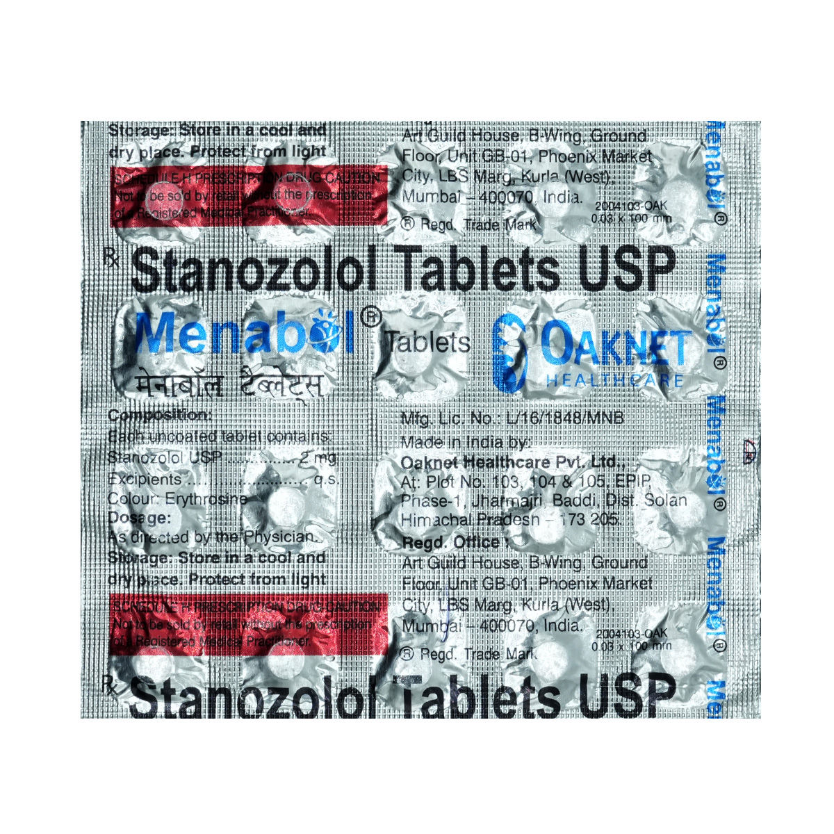 Buy Menabol Tablet 20's Online