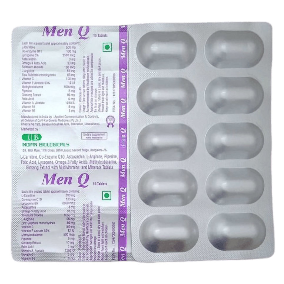 Men Q Tablet 10's, Pack of 10 Men Q Tablet 10's, Pack of 10
