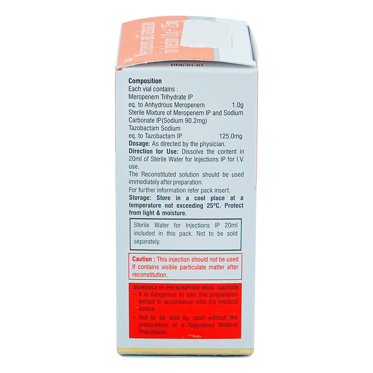 Menem-TZ 1125 mg Injection 1's, Pack of 1 Menem-TZ 1125 mg Injection 1's, Pack of 1