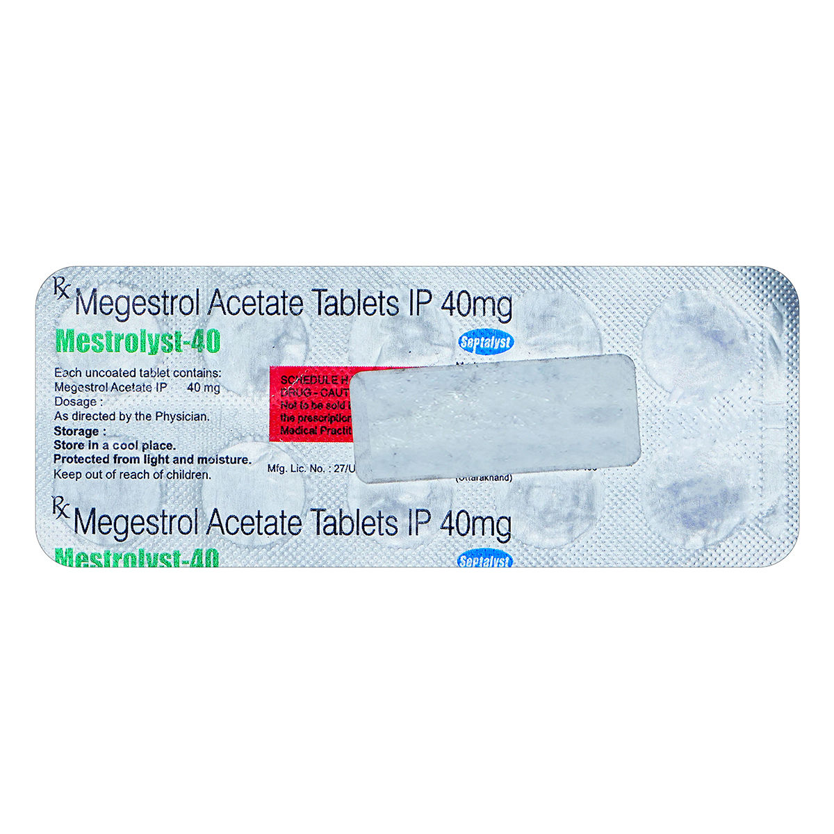 Buy Mestrolyst-40 Tablet 10's Online