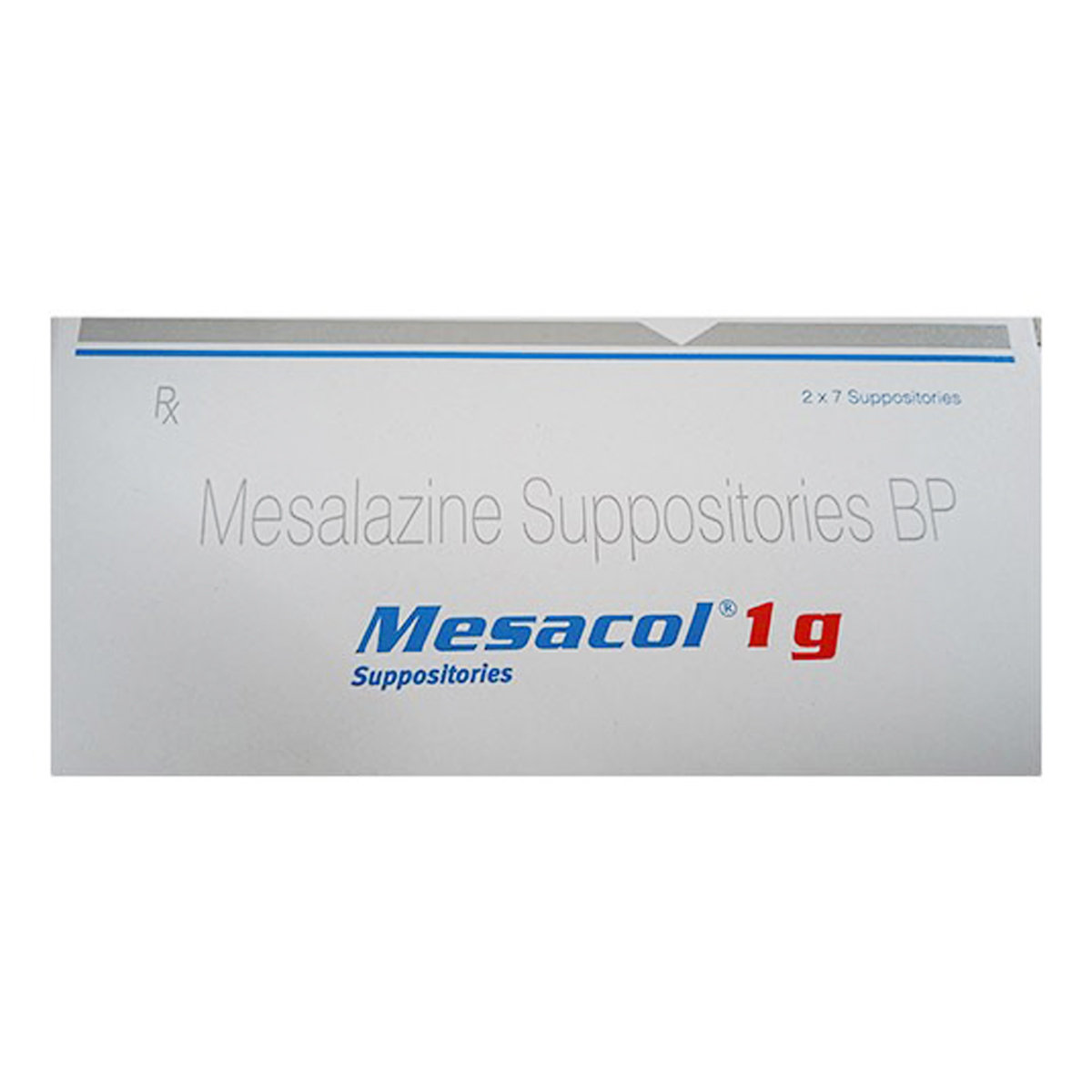 Mesacol 1 gm Suppository 7's, Pack of 7 SuppositoryS Mesacol 1 gm Suppository 7's, Pack of 7 SuppositoryS