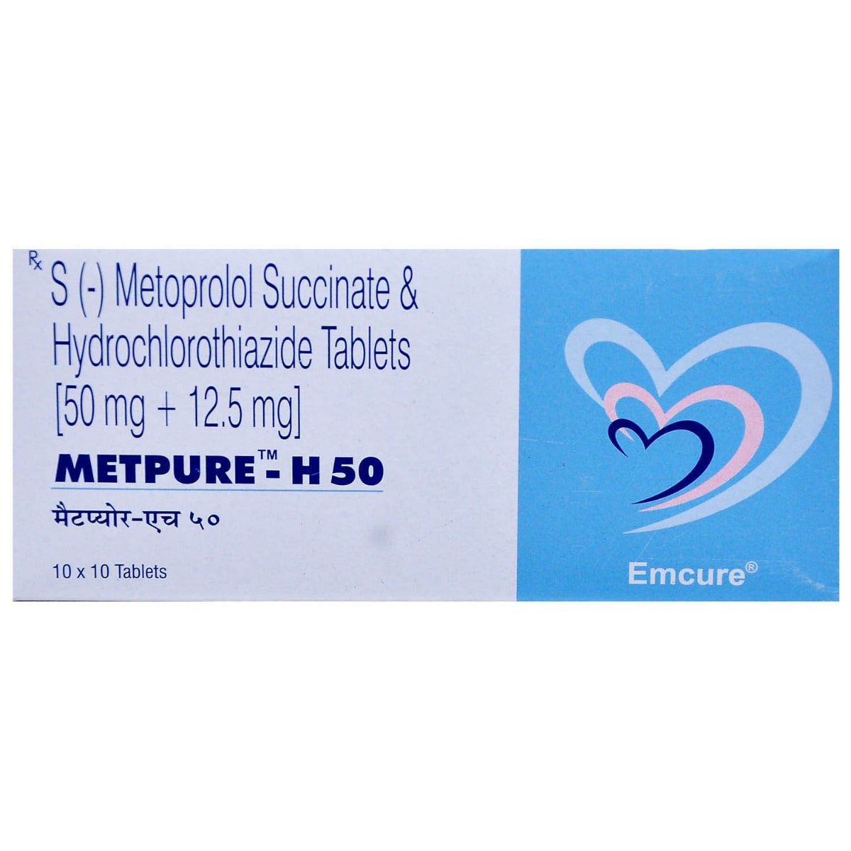 Buy Metpure-H 50 Tablet 10's Online