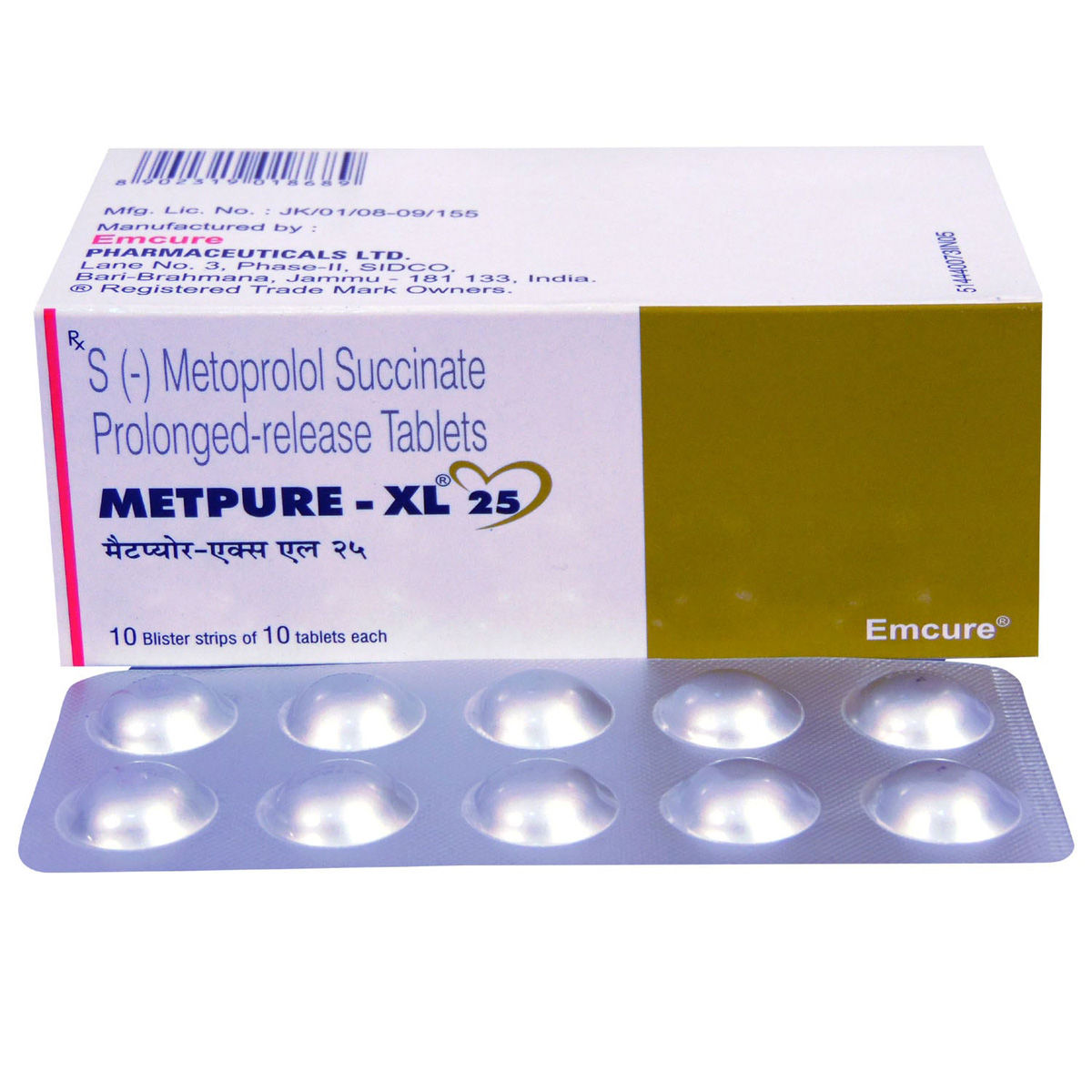 Buy Metpure-XL 25 Tablet 10's Online