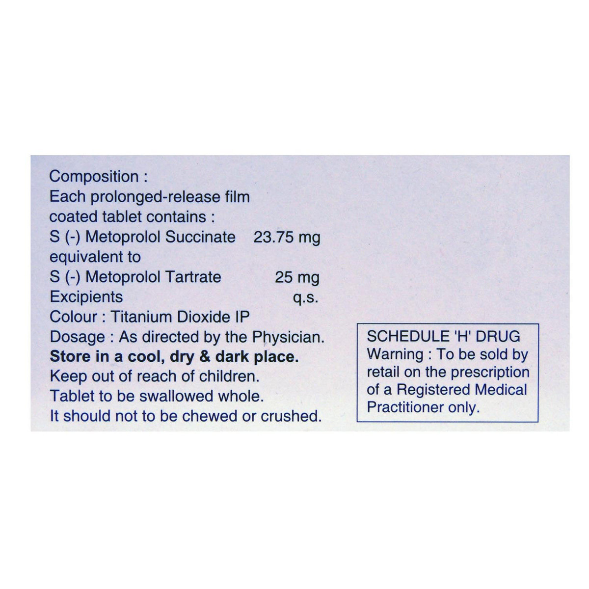 Metpure-XL 25 Tablet 10's, Pack of 10 TABLETS Metpure-XL 25 Tablet 10's, Pack of 10 TABLETS