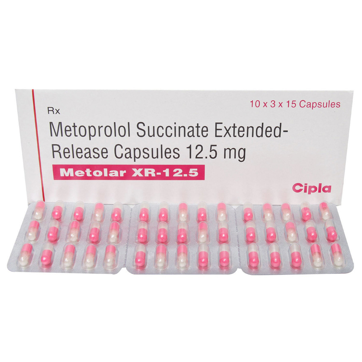 Metolar XR-12.5 Capsule 15's, Pack of 15 CAPSULES Metolar XR-12.5 Capsule 15's, Pack of 15 CAPSULES