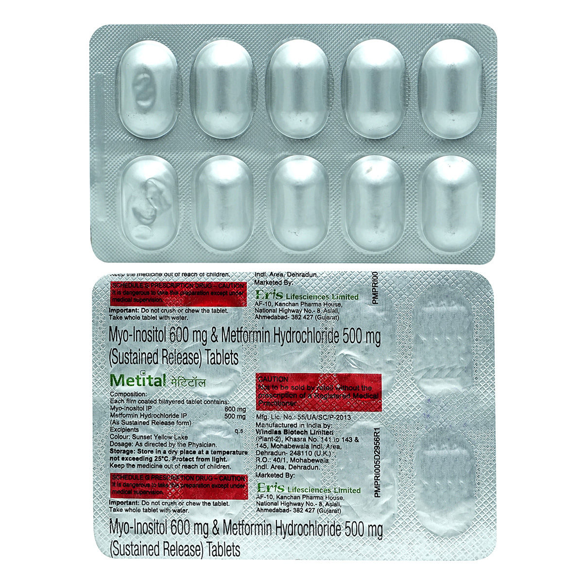 Buy Metital Tablet 10's Online