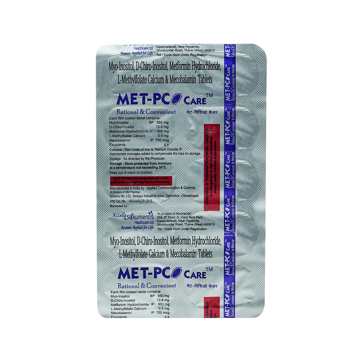 Buy Met Pco Care Tablet 10's Online